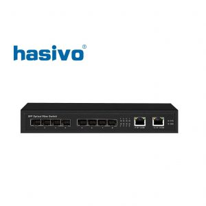 Hasivo SW8208SFP Switch quang 8 cổng SFP + 2 RJ45 Gigabit
