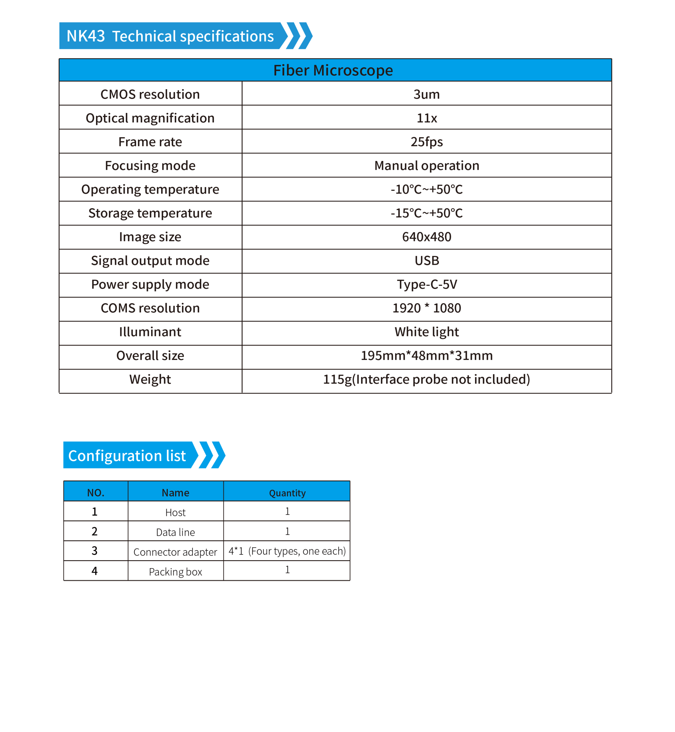 Novker NK43 specs